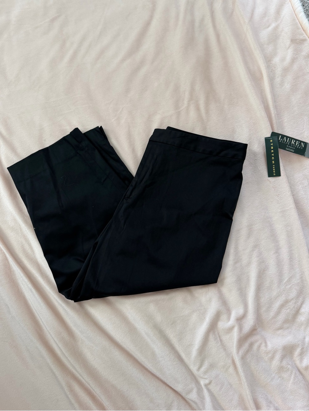 Lauren Ralph Lauren Black Cropped Dress Pants